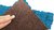 Moosmatte Himmelblau 114x57cm als Moosbild oder Mooswand aus Naturmoos Islandmoos