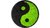 Moosschale Ying Yang aus massivem Rohstahl d=120cm